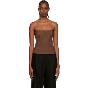 Sir. Adrien Strapless Bustier in Chocolate Brown Size 1 = Small